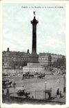 VINTAGE POSTCARD Paris the Bastille and the Column of July