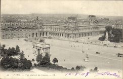 CPA Paris Vue Generale du Louvre