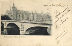 VINTAGE POSTCARD Paris the Caretaker's lodge Law courts