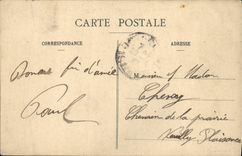 VINTAGE POSTCARD Luneville the Castle and the Large Alley of the Thickets