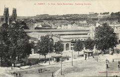 CPA Nancy La Gare Eglise Saint Leon Faubourg Stanislas