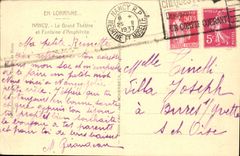 CPA Nancy Le Grand Theatre et Fontaine d'Amphitrile