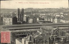 CPA Nancy La Gare Eglise Saint Leon Faubourg Stanislas