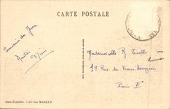 VINTAGE POSTCARD the Jura Tourist Lake of Maclus