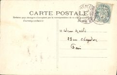 VINTAGE POSTCARD Luchon Old people's home and Montee of the Port of Venasque