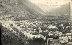 VINTAGE POSTCARD Luchon Seen from of the Thatched cottage