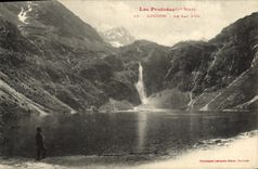 VINTAGE POSTCARD Luchon the Lake Oo