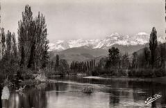 CPA Grenoble L'Ille d'Amour et les Alpes