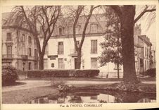 VINTAGE POSTCARD Vue Hotel Cormillot Bachellier m. places François Sicard Tours