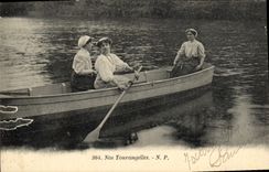 VINTAGE POSTCARD Our Tourangelles Folklore Costume Women