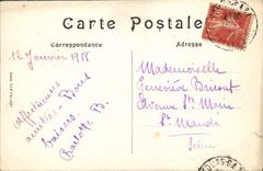 VINTAGE POSTCARD Tours Interior of the Basilica Saint Martin annual Place of pilgrimage Romance Style