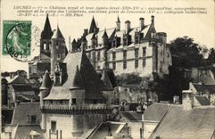 CPA Loches Chateau Royal et tour Agnes Sorel