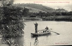 CPA Le Goulet Vue pitroresque sur la Seine et la Colline