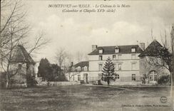 CPA Montfort Sur Risle Le Chateau de la Motte Colombier et chapelle 16eme