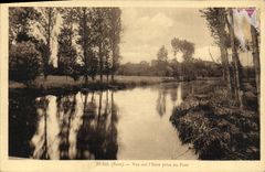 CPA Bueil Vue sur l'Eure prise du Pont