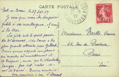 Puerto de la POSTAL de la VENDIMIA en Bessin la ciudad y el golfo de los acantilados del Apple-brandy hasta Trouville y Le Havre