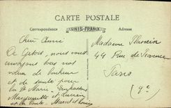 Interior visto Gisors de la POSTAL de la VENDIMIA de la subsistencia