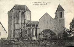 CPA St Thibault Vue Generale De L'Eglise