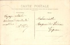 VINTAGE POSTCARD Besancon floods in 1910 La Grande Rue