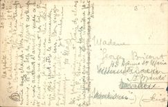 VINTAGE POSTCARD the Living rooms Medical Private clinic of the Country cottage of Arguel by Beure