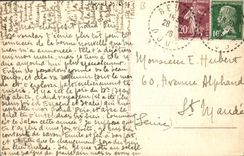 VINTAGE POSTCARD the Entry Of the Clinical Park Medical of the Country cottage of Arguel by Beure