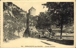 VINTAGE POSTCARD Besancon Les Bains Taillee Gate