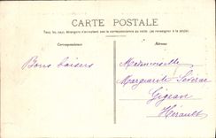 VINTAGE POSTCARD Excursion into Frank Count Besancon as the crow flies