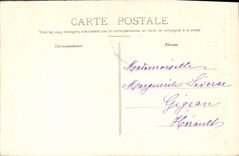 VINTAGE POSTCARD Besacon the Public garden Castan Roman Vestiges
