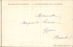 VINTAGE POSTCARD Arcier the Large Cascade