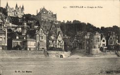 CPA Trouville Groupe de Villas
