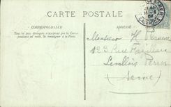 POSTAL Trouville de la VENDIMIA el barco de los embarcaderos