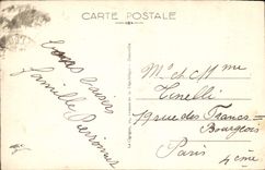 POSTAL Trouville de la VENDIMIA la reina de la puesta del sol de las playas en las rocas negras