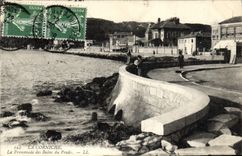 CPA Marseille La Corniche La Promenade Des Bains Du Prado Peche Pecheur