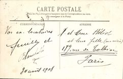 POSTAL Marsella de la VENDIMIA la cornisa la caminata de los baños de Sinning de los pescados de Prado