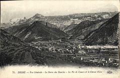 VINTAGE POSTCARD Worthy View the Bar Of Dourbes the Peak De Couars And the White Horse