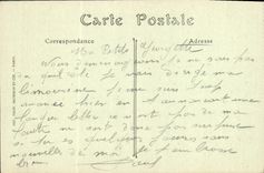 VINTAGE POSTCARD Soissons War the Street Of the Francs Boisiers Militaria