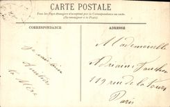 VINTAGE POSTCARD Standard Of Auvergne Peasants