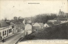CPA Bourbonnais St Germain Des Fosses Vue Prise Route De St Gerand