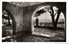 VINTAGE POSTCARD Cape d' Antibes the Porch Of the Vault Sanctuary Of NR D Of Garoupe
