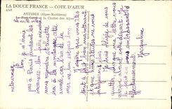 CPA La Douce France Cote D'Azur Antibes Le Fort Carre Et La Chaine Des Alpes