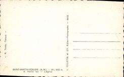 MODERN CARD Holy Martin Vesubie Old woman Street the Church