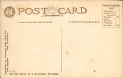 TA Lowe California de la curva del zapato del caballo de la POSTAL de la VENDIMIA