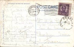 La huerta típica de California de la POSTAL de la VENDIMIA tiene