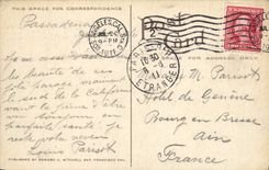 CPA Flower Beds And Snow Banks Winter Scene In California