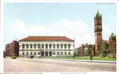 VINTAGE POSTCARD Cobley Souare Boston Farmhouse