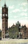 VINTAGE POSTCARD New Old South Church Boston Farmhouse