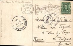 VINTAGE POSTCARD New Old South Church Boston Farmhouse