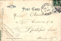 VINTAGE POSTCARD the Commonwealth Ave Boston