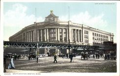 VINTAGE POSTCARD South Station Boston Farmhouse