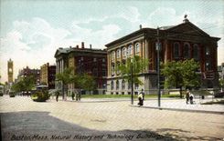 VINTAGE POSTCARD Boston Farmhouse Natural History And Technology Buildings